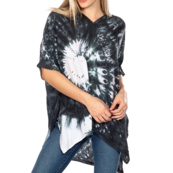 Tops - TIE DYE TUNIC TOP
